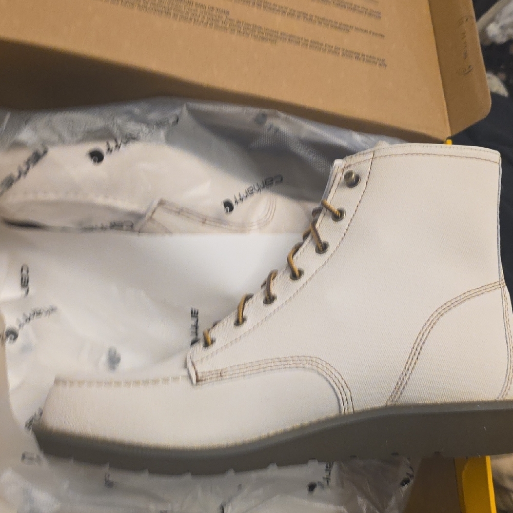 Carhartt Men's Off-White Canvas Boots - Picture 8 of 9